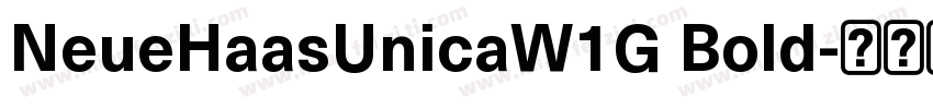 NeueHaasUnicaW1G Bold字体转换